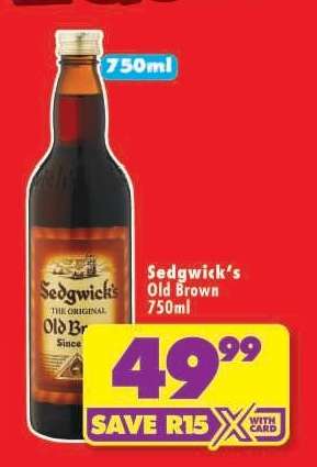 Sedgwick's Old Brown 750ml