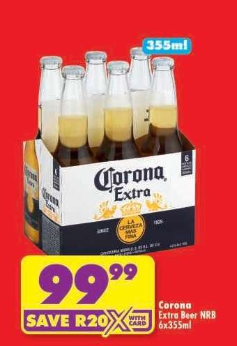 Corona Extra Beer NRB 6x355ml