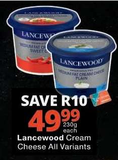 Lancewood Cream Cheese All Variants