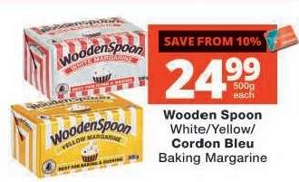 Wooden Spoon White/Yellow/Cordon Bleu Baking Margarine