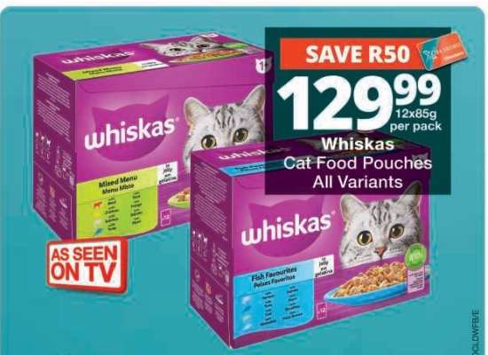 Whiskas Cat Food Pouches