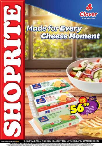 Shoprite catalogue  - 20/08/2026 - 06/09/2026.