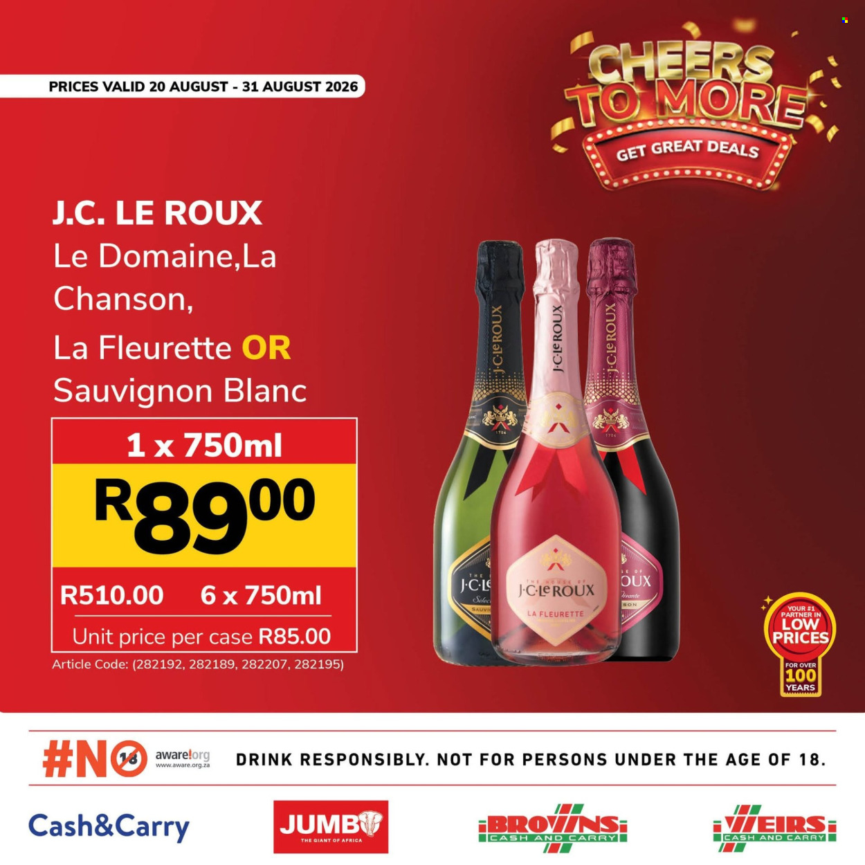 Jumbo Cash & Carry specials - 20/08/2026 - 31/08/2026. Page 4