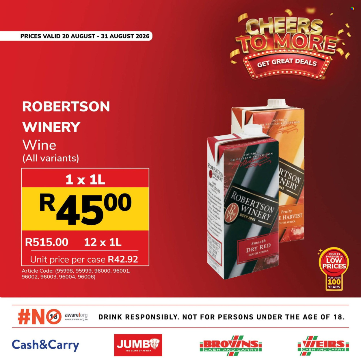 Jumbo Cash & Carry specials - 20/08/2026 - 31/08/2026. Page 10