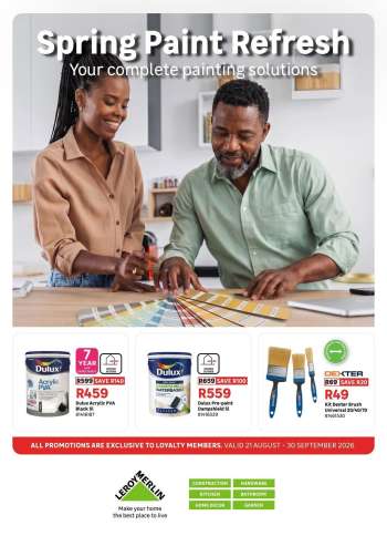 Leroy Merlin catalogue  - 21/08/2026 - 30/09/2026.