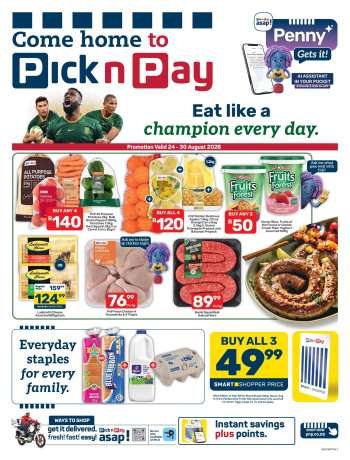 Pick n Pay catalogue  - 24/08/2026 - 30/08/2026.