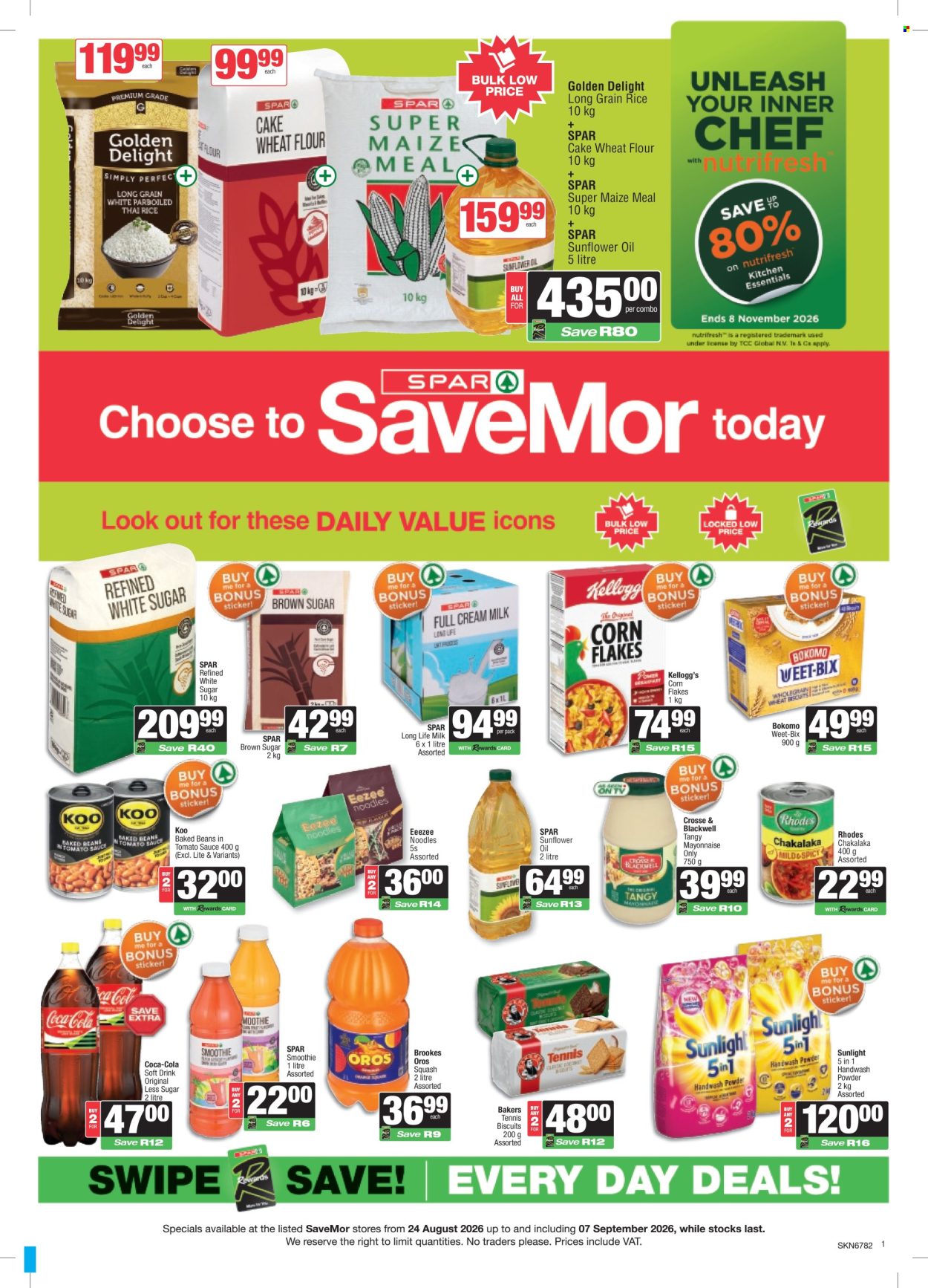 SPAR specials - 24/08/2026 - 07/09/2026. Page 1