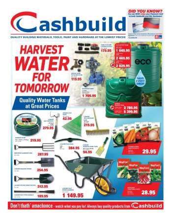 Cashbuild catalogue  - 24/08/2026 - 20/09/2026.