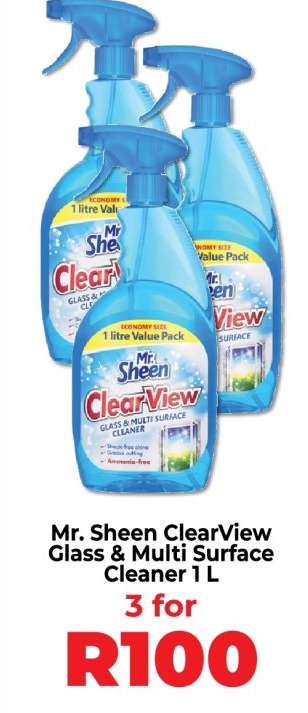 Mr. Sheen ClearView Glass & Multi Surface Cleaner 1 L