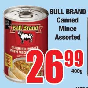 BULL BRAND Canned Mince Assorted