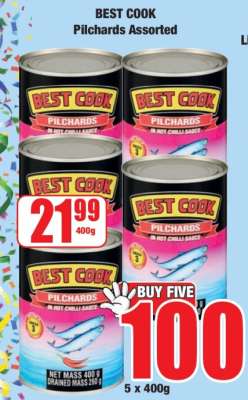 BEST COOK Pilchards Assorted