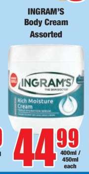 INGRAM’S Body Cream Assorted