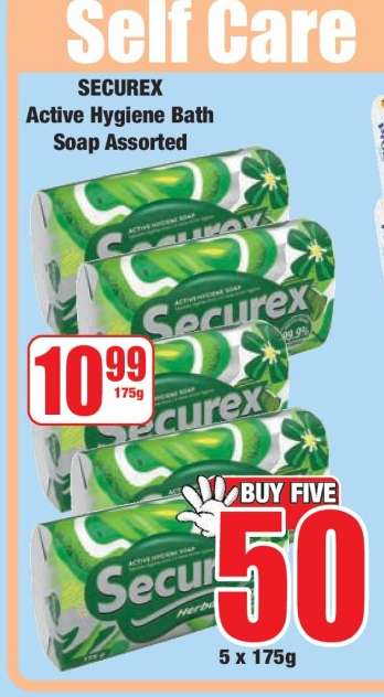 SECUREX Active Hygiene Bath Soap Assorted