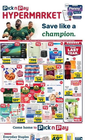 Pick n Pay Hypermarket catalogue  - 25/08/2026 - 06/09/2026.