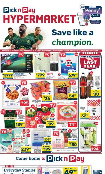 Pick n Pay catalogue  - 25/08/2026 - 06/09/2026.