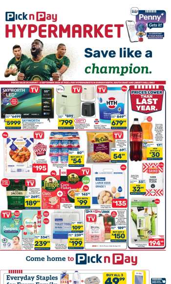 Pick n Pay catalogue  - 25/08/2026 - 06/09/2026.