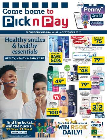 Pick n Pay catalogue  - 25/08/2026 - 06/09/2026.