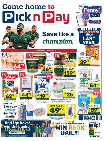 Pick n Pay catalogue  - 25/08/2026 - 06/09/2026.