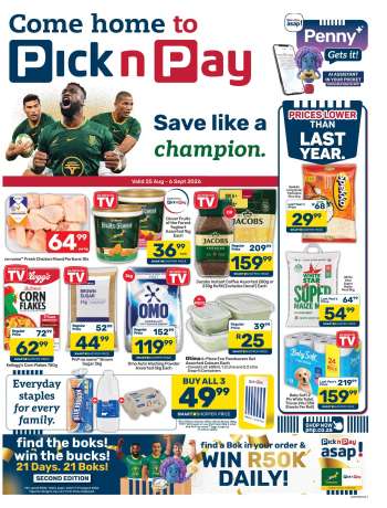 Pick n Pay catalogue  - 25/08/2026 - 06/09/2026.