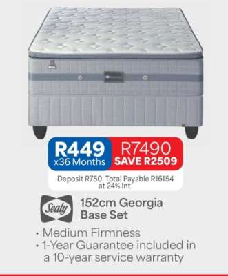 Sealy 152cm Georgia Base Set