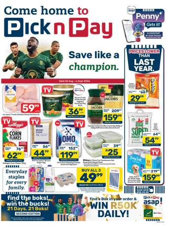 Pick n Pay Supermarket catalogue  - 25/08/2026 - 06/09/2026.