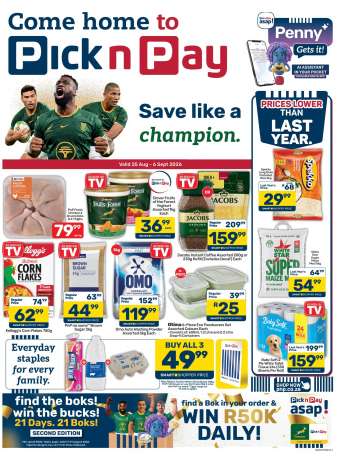 Pick n Pay Supermarket catalogue  - 25/08/2026 - 06/09/2026.