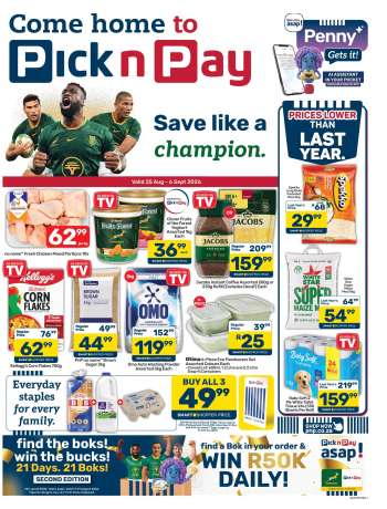 Pick n Pay Supermarket catalogue  - 25/08/2026 - 06/09/2026.