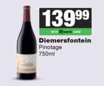 DIEMERSFONTEIN Pinotage