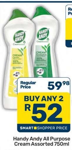 Handy Andy All Purpose Cream Assorted 750ml
