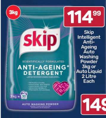 Skip Intelligent Anti-Ageing Auto Washing Powder 3kg