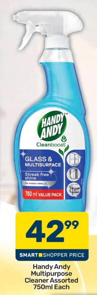 Handy Andy Multipurpose Cleaner Assorted 750ml Each