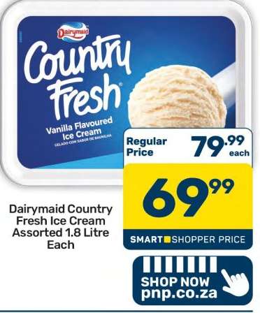 Dairymaid Country Fresh Ice Cream Assorted 1.8 Litre