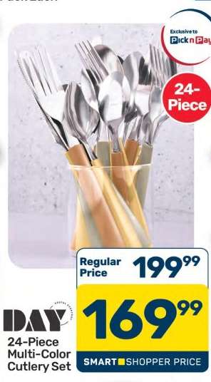 24-Piece Multi-Color Cutlery Set