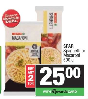 SPAR Spaghetti or Macaroni