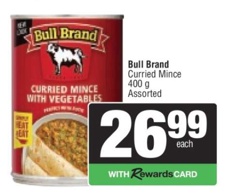 Bull Brand Curried Mince