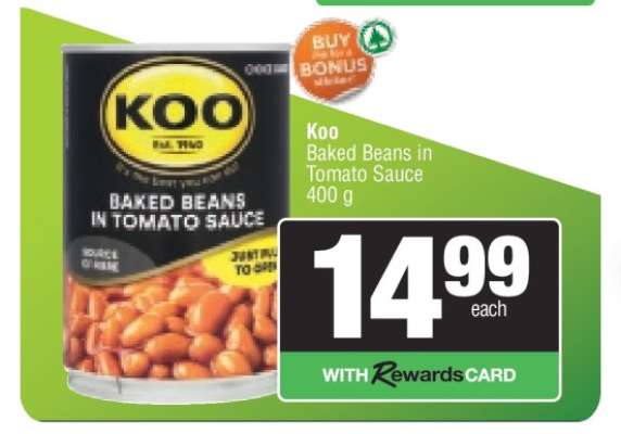 Koo Baked Beans in Tomato Sauce