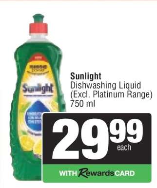 Sunlight Dishwashing Liquid