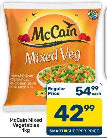 McCain Mixed
Vegetables 1kg