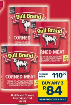 Bull Brand Corned Meat Assorted-300g