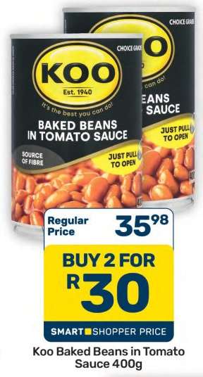 Koo Baked Beans in Tomato Sauce 400g
