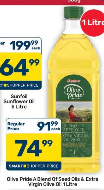 Olive Pride A Blend Of Seed Oils & Extra Virgin Olive Oil 1 Litre