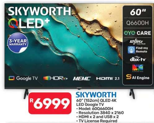 SKYWORTH QLED+ 60" Q6600H