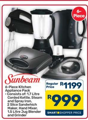 Sunbeam 6-Piece Kitchen Appliance Pack