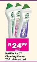 Handy Andy Cleaning Cream 750 ml Assorted