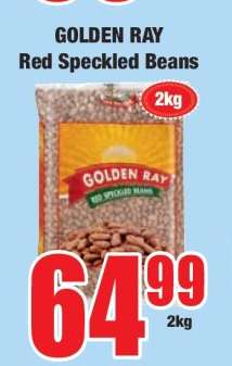 GOLDEN RAY Red Speckled Beans