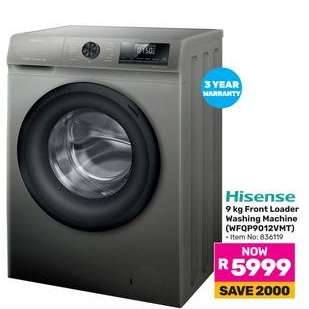 Hisense 9 kg Front Loader Washing Machine