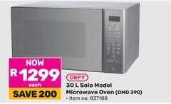 30 L Solo Model Microwave Oven (DMO 390)