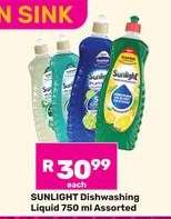 Sunlight Dishwashing Liquid 750 ml Assorted