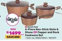 Bennett Read 6-Piece Non-Stick Slate & Stone OR Copper and Rock Cookware Set