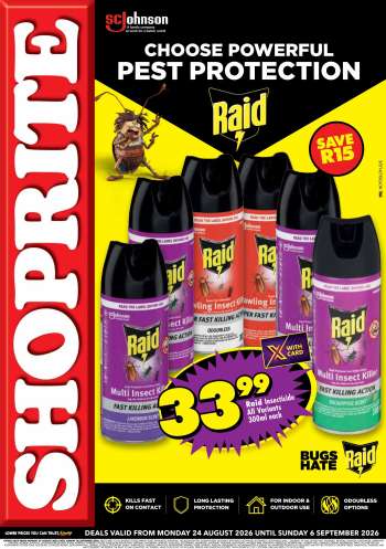 Shoprite catalogue  - 24/08/2026 - 06/09/2026.
